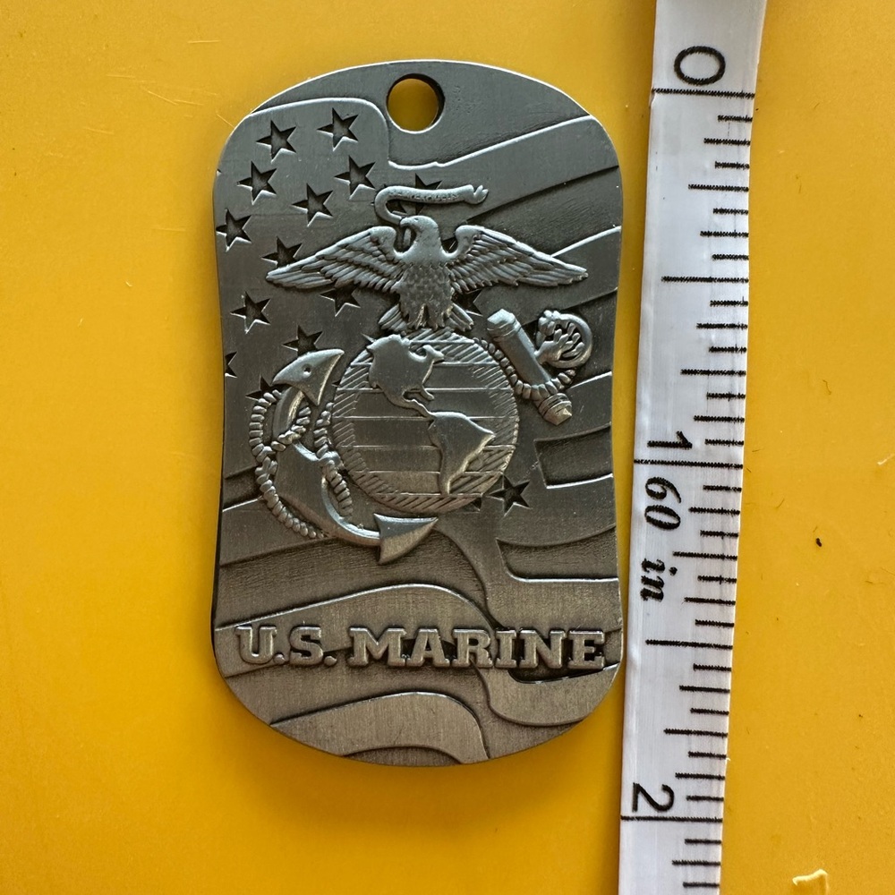 Shields of Strength USMC Marines Prayer Dog Tag Joshua 1:9 - Picture 5 of 5